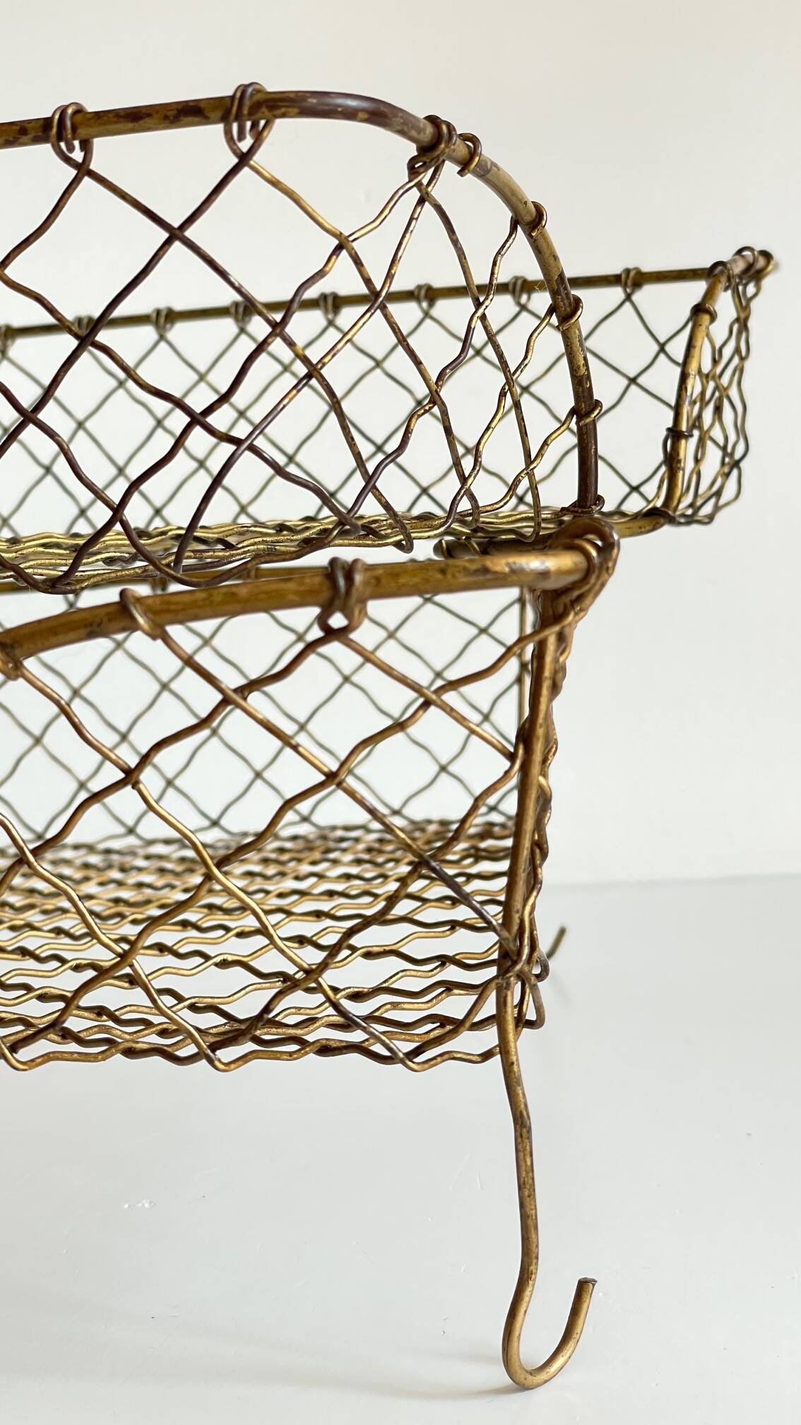 Stackable banks vintage brass wire