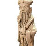 Sculpture of an Asian man