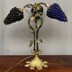 Art Nouveau table lamp with a Murano glass shade.