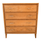 Grande commode à 4 tiroirs des années 50'