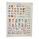 Old engraving 1898, Navigation, navy, flag • Original and vintage lithograph