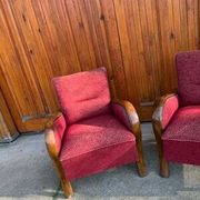 Hungarian Art Deco Armchairs, 1930s, Set of 2