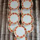 12 vintage dessert plates Moulin des Loups