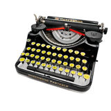 Underwood Portable 4 Bank Typewriter Revised New Black Ribbon 1930