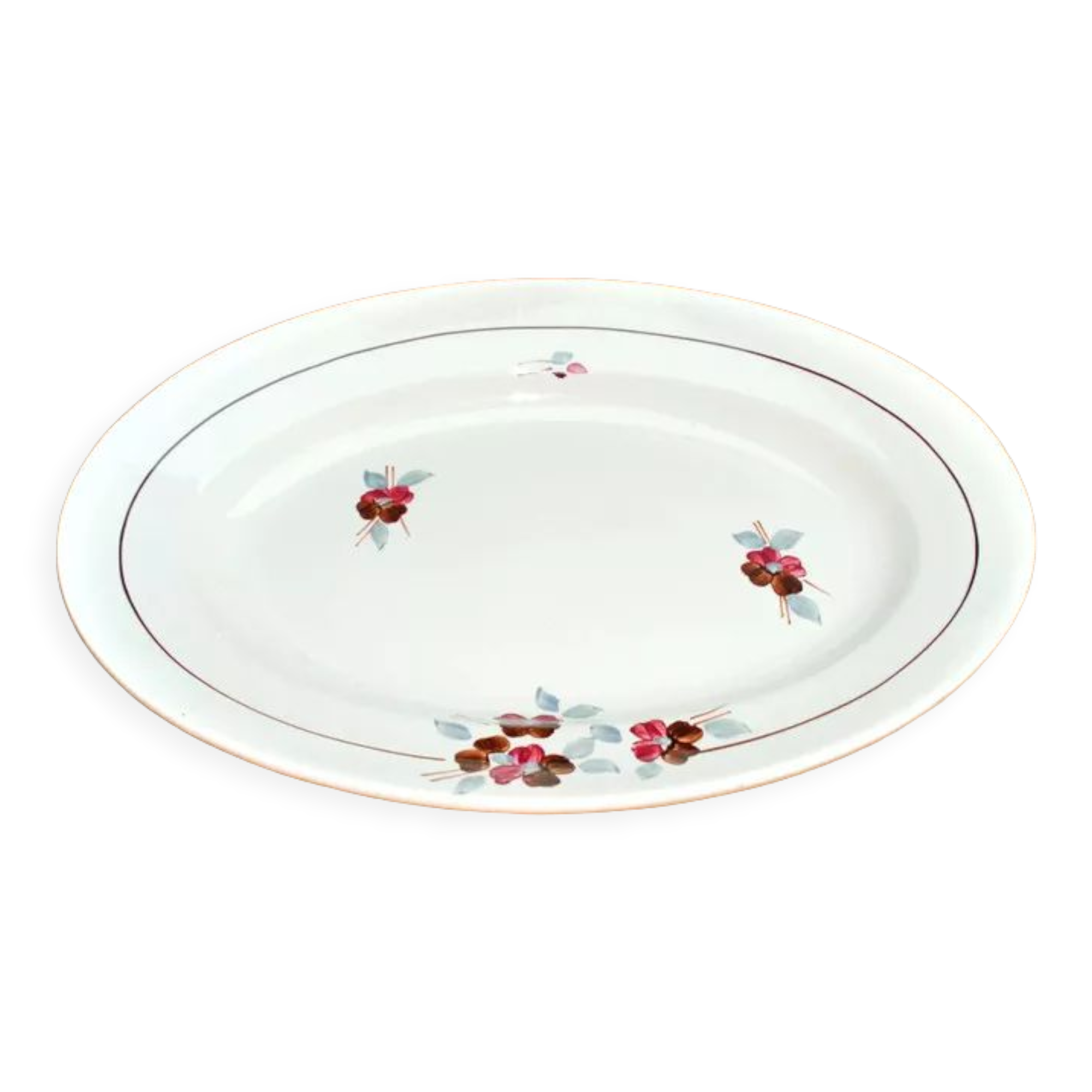 Oval serving plate St Amand 502