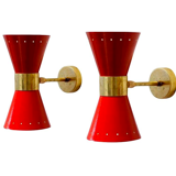 Wall lamps in the style of Italian creations of the 1950s