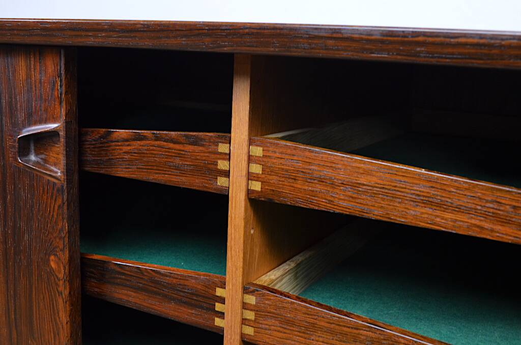 Danish enfilade in Rio rosewood by H. Rosengren Hansen 1960