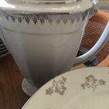 Service 70 pieces porcelain from limoges art deco