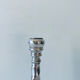 Twisted silver candle holder