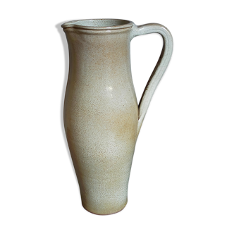 Enamelled sandstone pitcher Jean Dubost in Noron La Poterie 60s