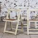 4 vintage folding cane chairs