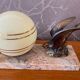 Lampe art déco oiseau vintage