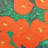 Painting stylized flowers
