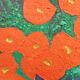 Peinture fleurs stylisées