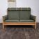 Oak and wool sofa model 2252 Børge Mogensen, Denmark, 1970