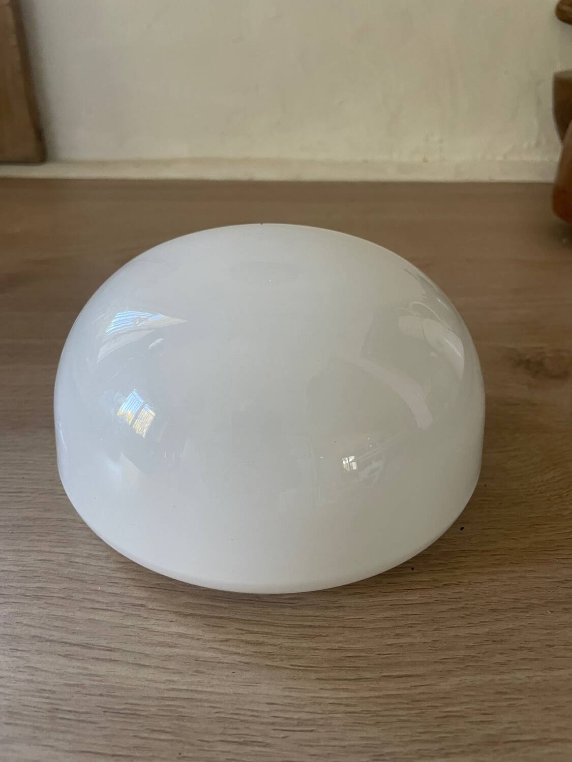 Vintage opaline glass ceiling light