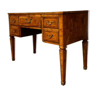 Office forming dressing table in marquetry period Louis XVI XVIII th century