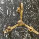 Gilded brass chandelier