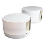 Set of Two Eugenio Gerli Tavolino container girevole T128 Revolver Italy 1969