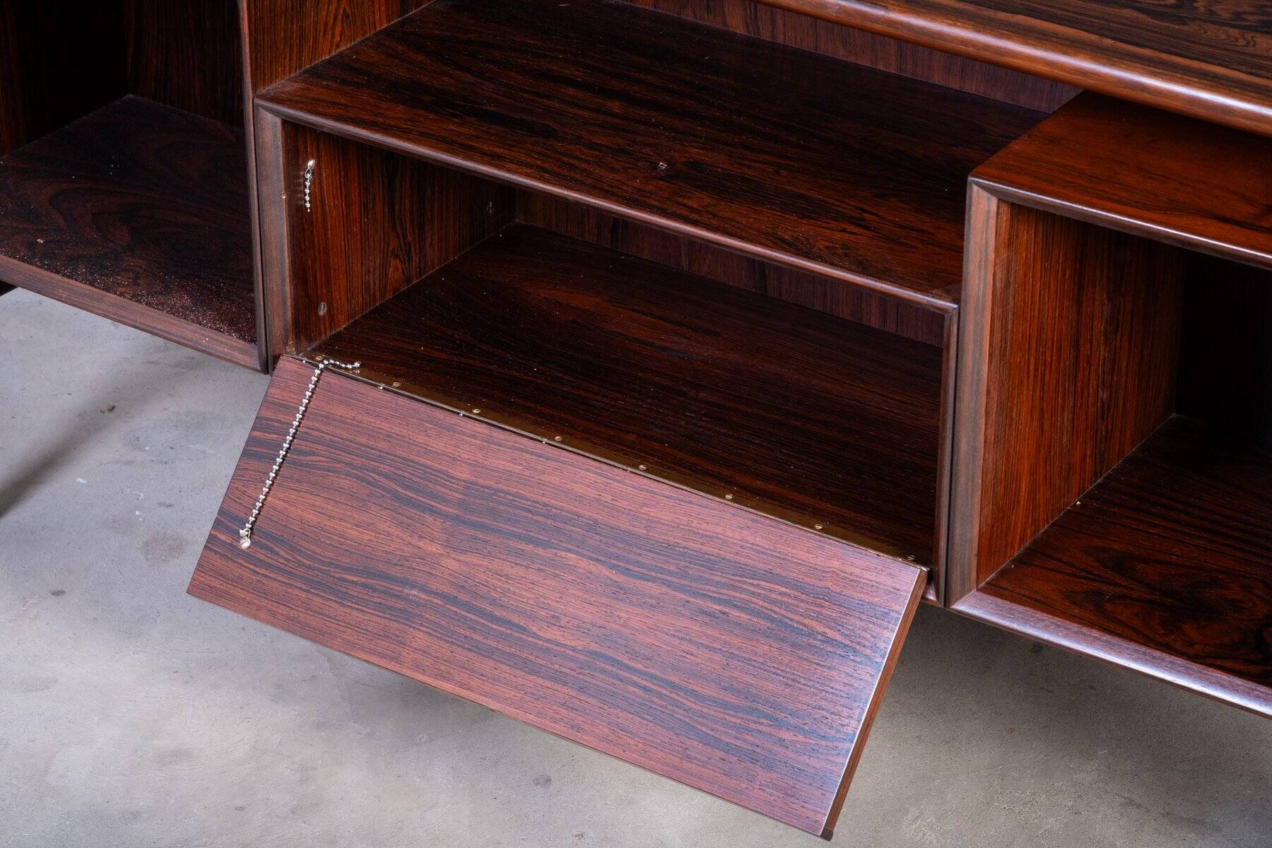Rosewood desk by Gunni Omann for Omann Jun Møbelfabrik, 1960s