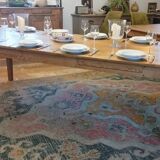 Solid oak farmhouse table 260x100