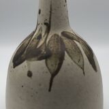 BOTTLE Vintage bottle in partially glazed pyrite stoneware