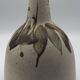 BOTTLE Vintage bottle in partially glazed pyrite stoneware