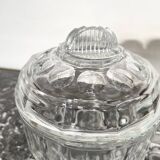 Art Deco molded glass sugar bowl