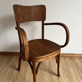 Fauteuil accoudoirs bois