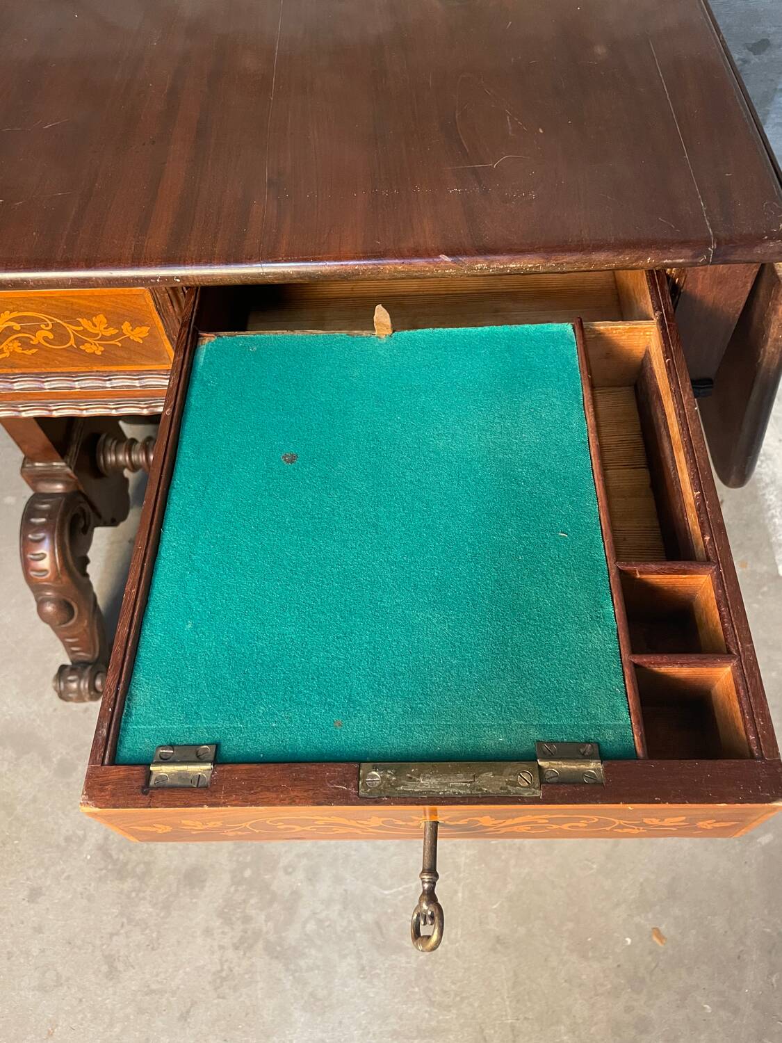 Writing table A Regency Irish carved mahogany writing table circa 1800