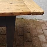 Rustic farm table with a drawer  30