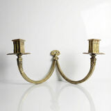 Chandelier mural 2 flames style High Era 19th century gilded bronze "in the financial style"