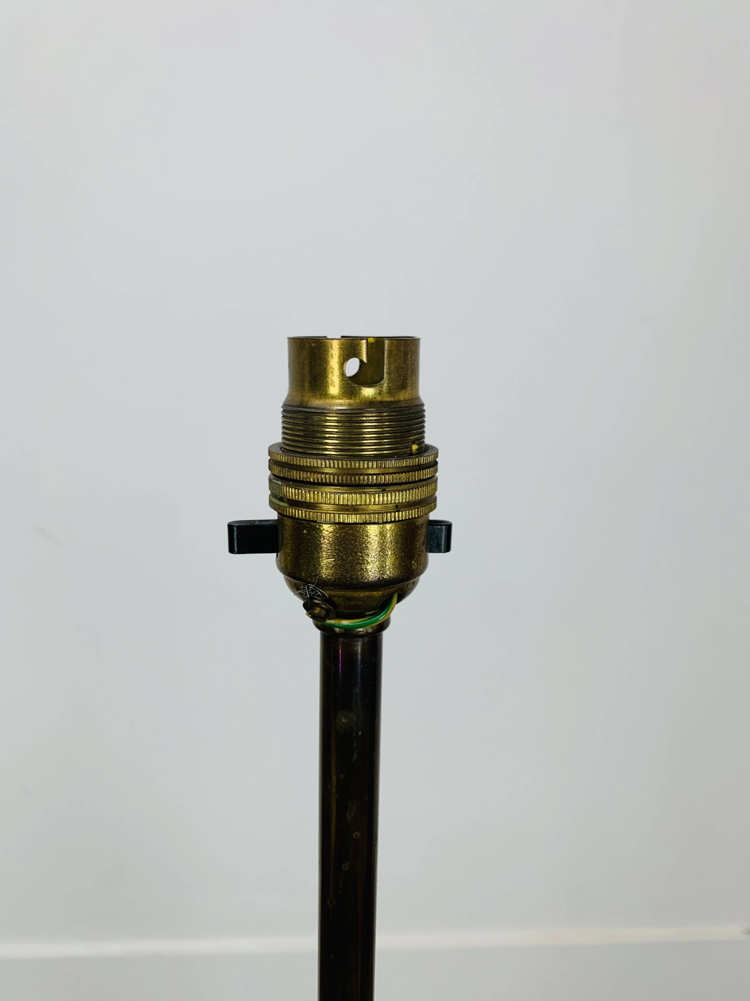Scandinavian teak and brass floor lamp, 1960s