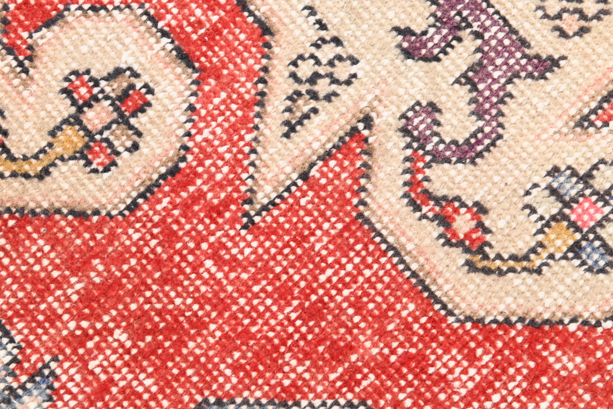 4x7 classic red vintage rug, 126x227cm