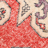 4x7 classic red vintage rug, 126x227cm