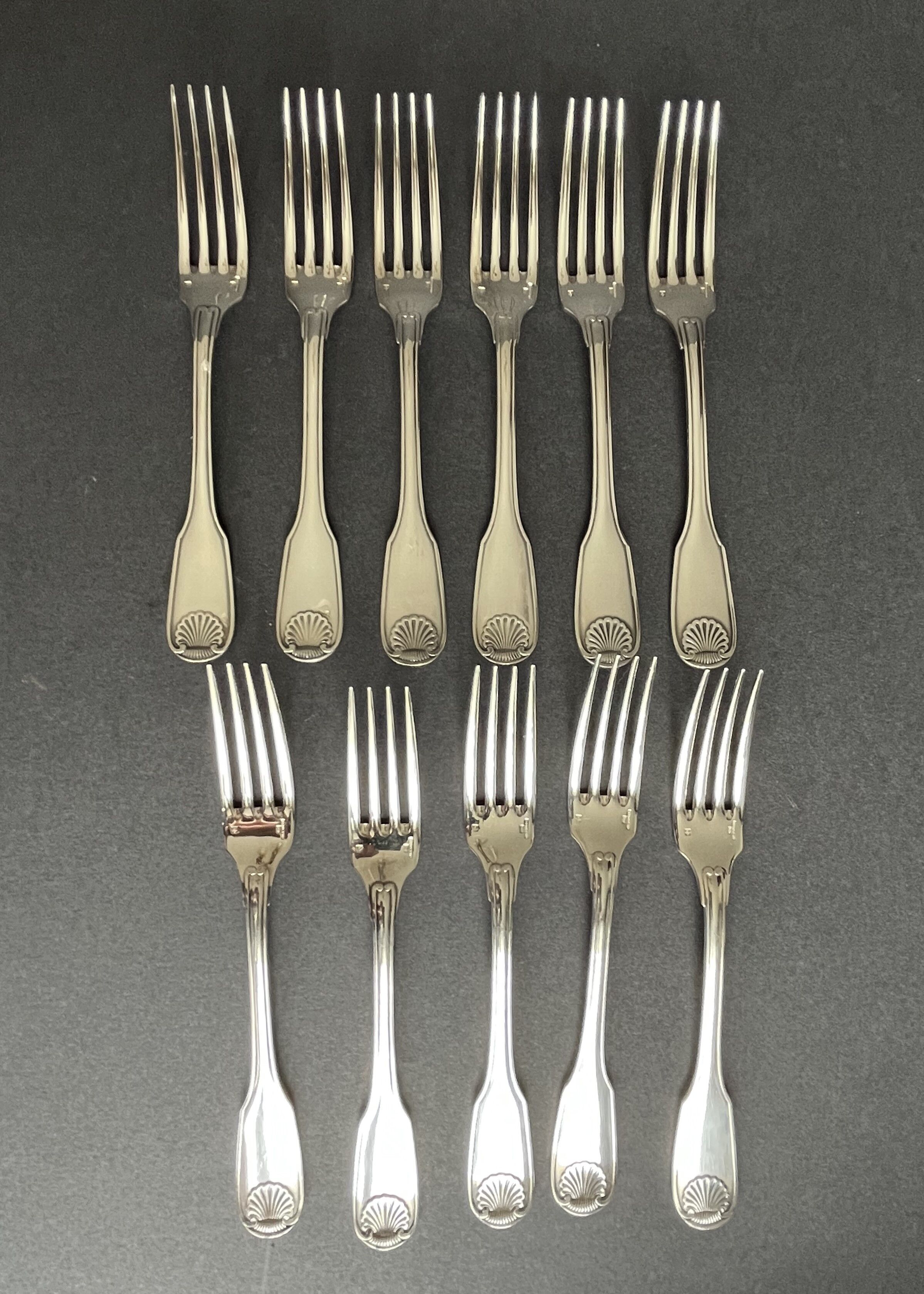 Eleven Christofle forks
