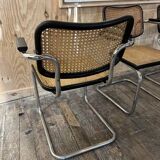 4 original Cesca chairs by Marcel Breuer
