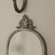 Pair Of Mid Century Swedish Pewter Sconces With Mirror By Svenskt Tenn