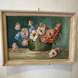 Tableaux Hst fleurs signé Jul. Carlier