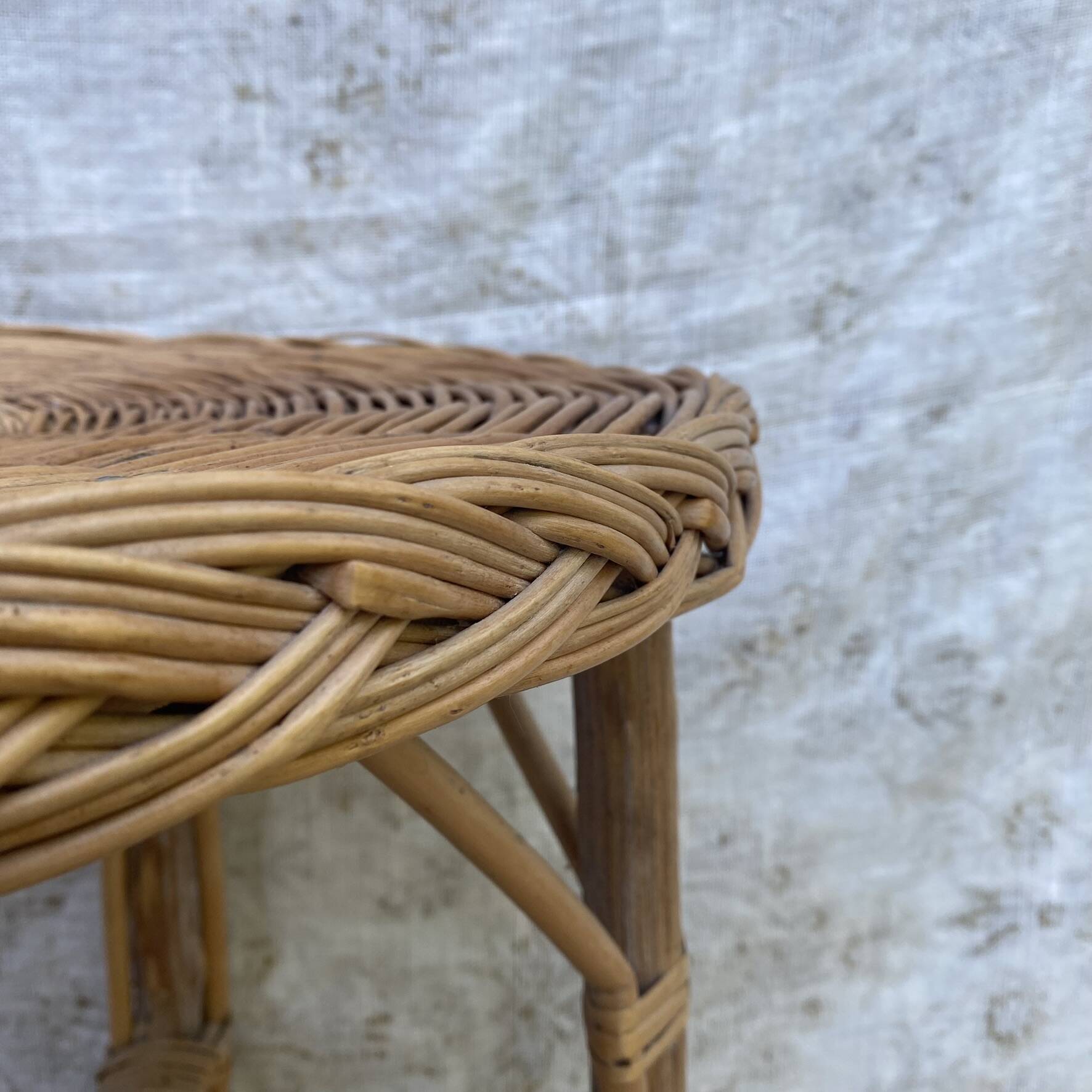 Bedside table, rattan side table