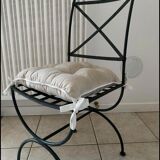Chaise en fer forgé
