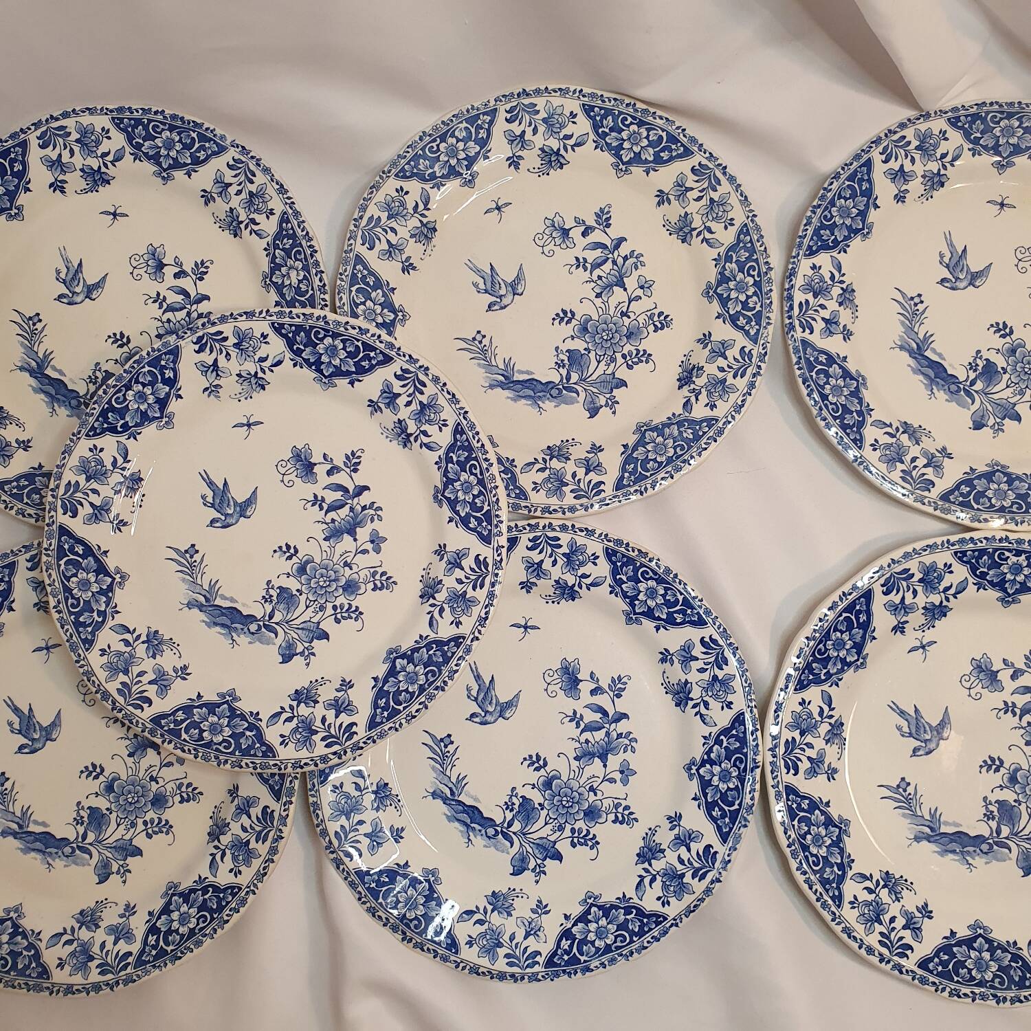 Gien Delft dinner plates