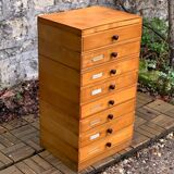 Vintage drawer unit with Bakelite knobs 1950