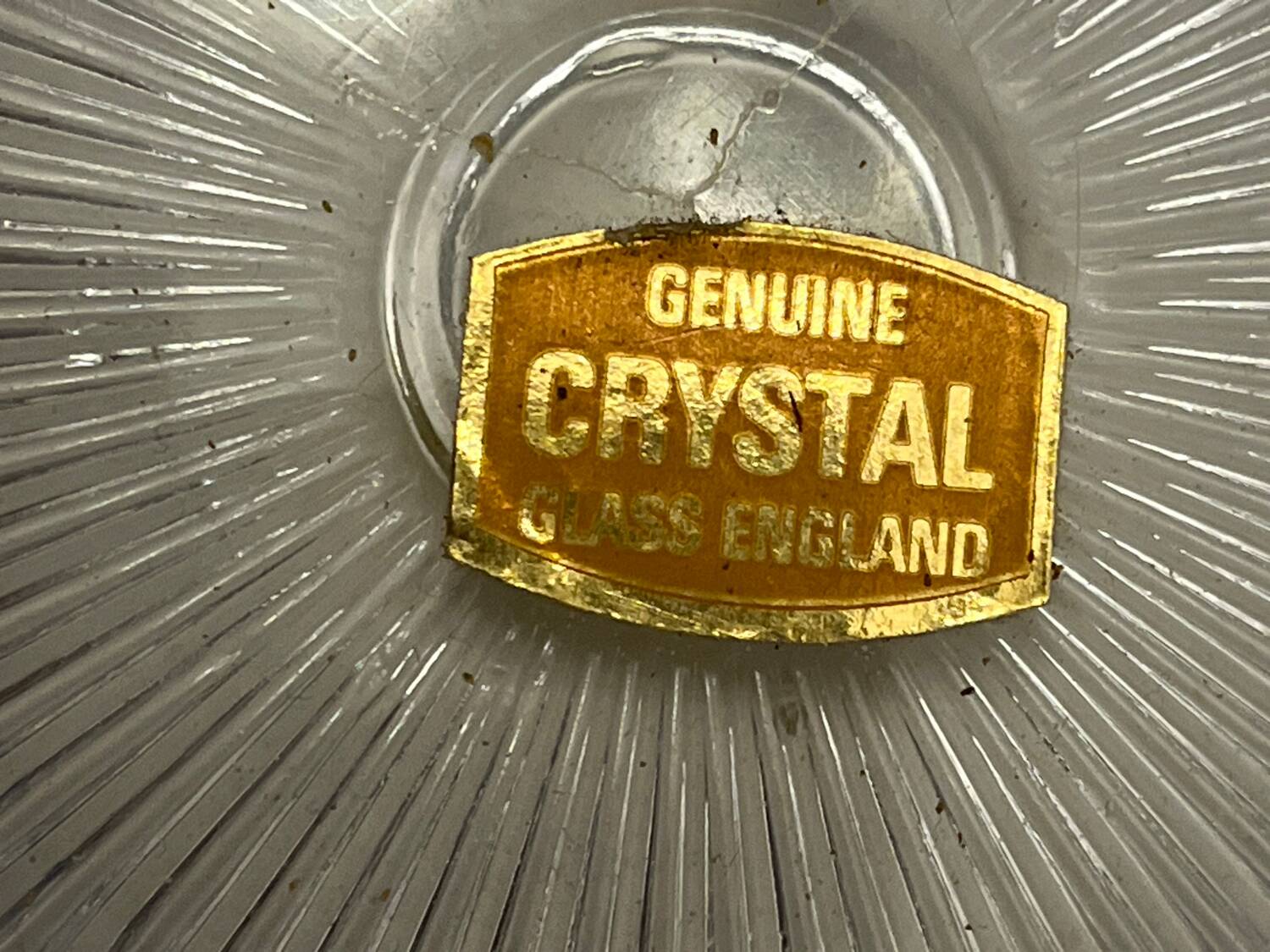 Large English crystal bowl