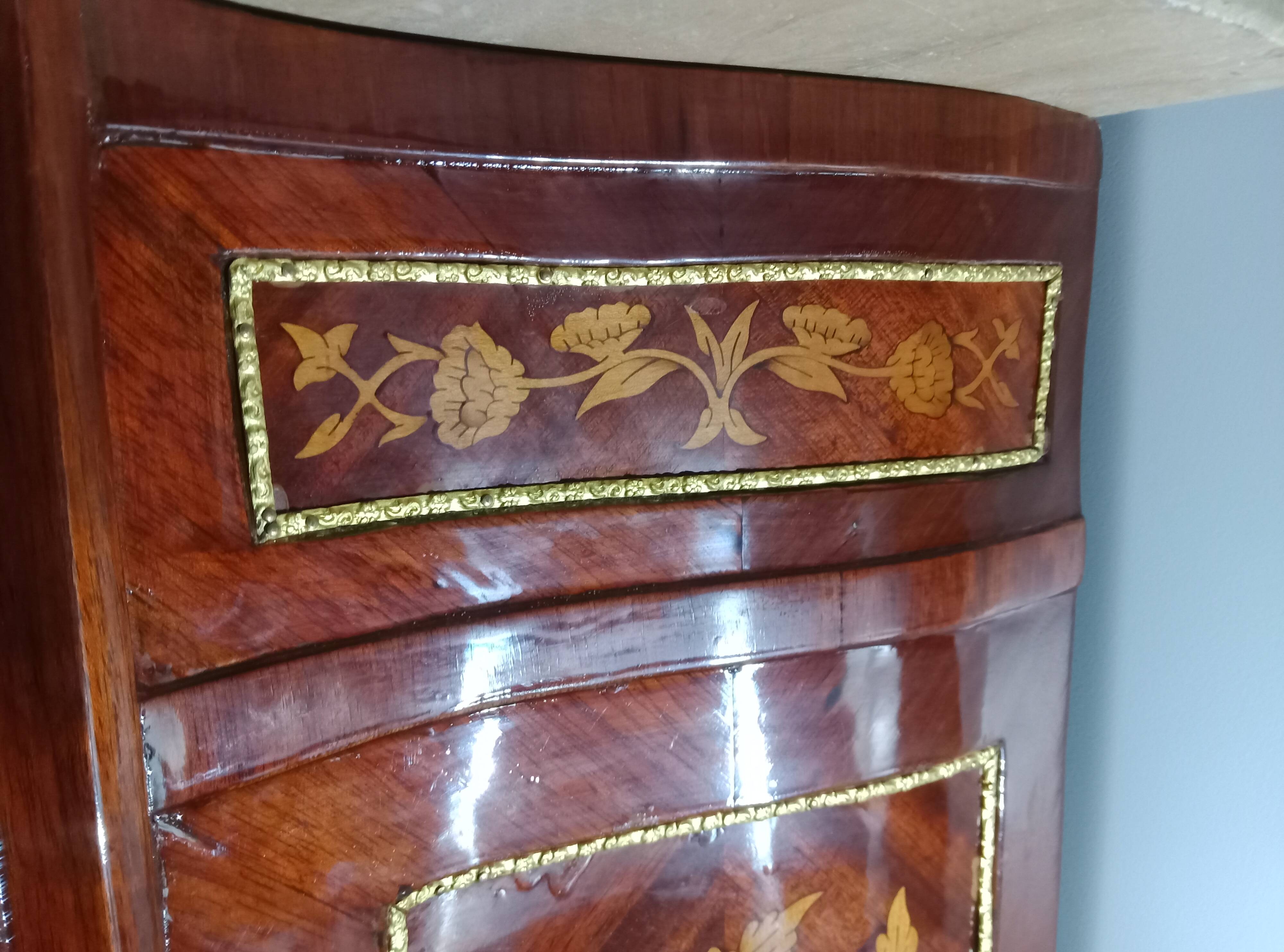 Ornamental commode in marquetry - Napoleon III style