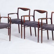 Mid-Century Scandinavian Armchairs in Rosewood by Kai Lyngfeldt-Larsen, 1960s, Set of 4