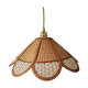 Suspension en rotin et cannage