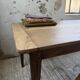 Table de ferme noyer pieds fuseaux 1950