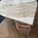 Water droplet marble coffee table design from the 70s.