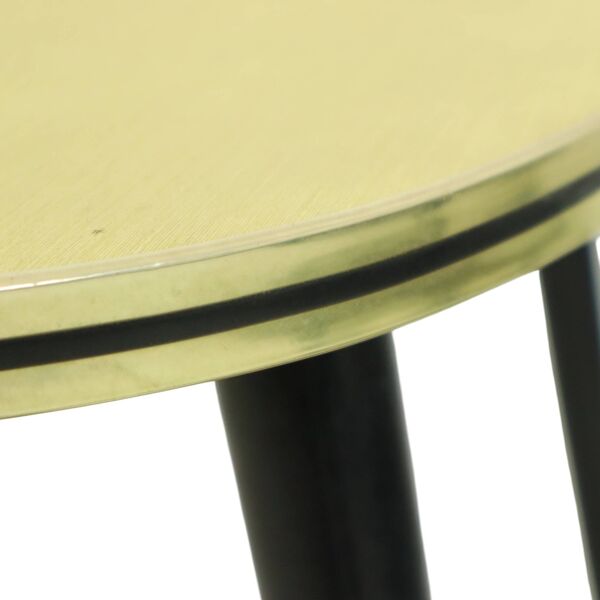 Table de plante rockabilly vintage années 1950 avec pieds coniques